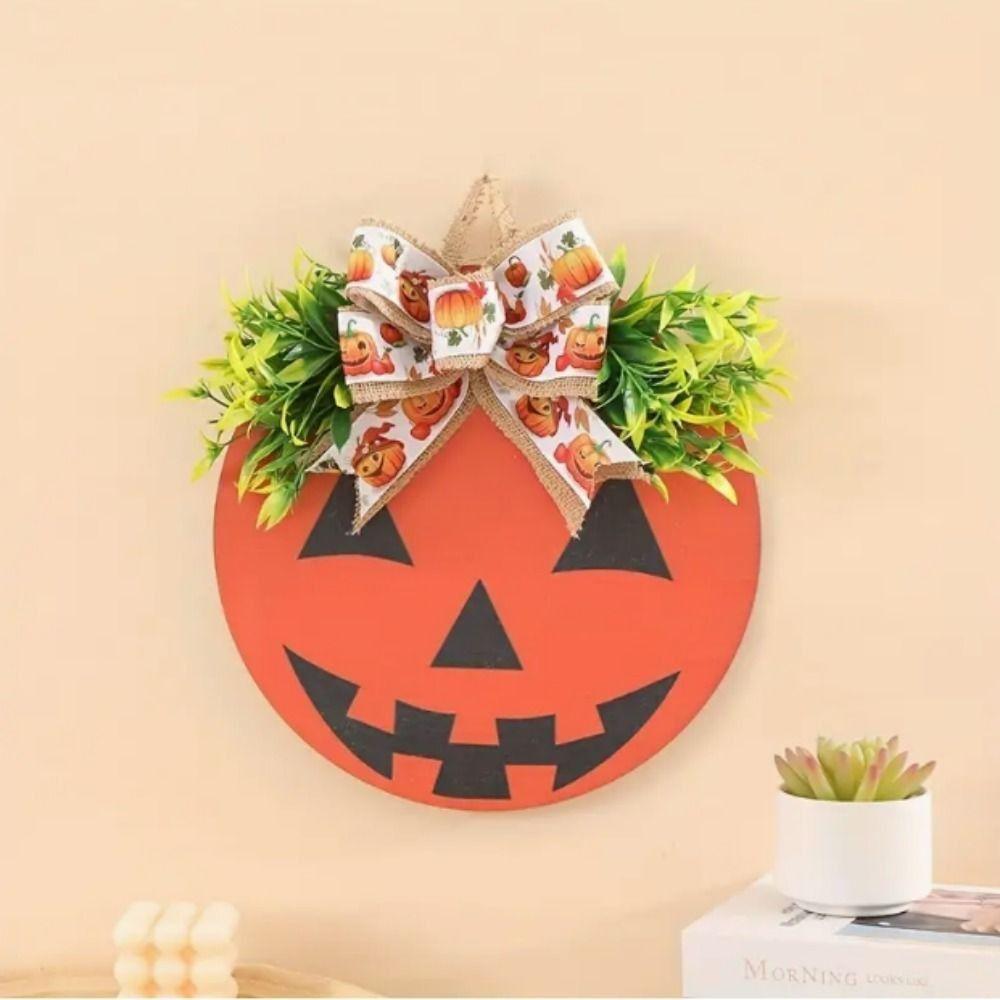 

Hangable Wall Hanging Pumpkin Doorplate Plywood Thanksgiving Pumpkin Doorplate Thanksgiving оранжевый