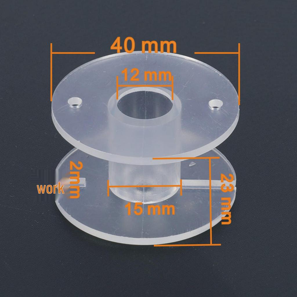 Clear Round Skeleton Plastic Spool for Audio Inductor Coil