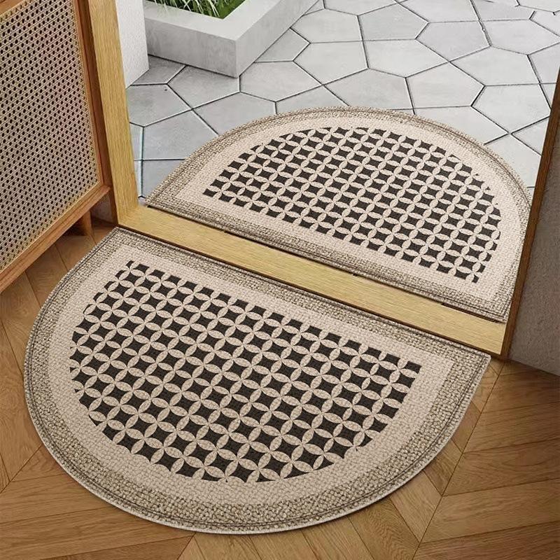 

Advanced Sense Полукруглый придверный коврик для входной двери Домашний придверный коврик Коврик для двери Грязеотталкивающий Износостойкий Ковер 60 * 90