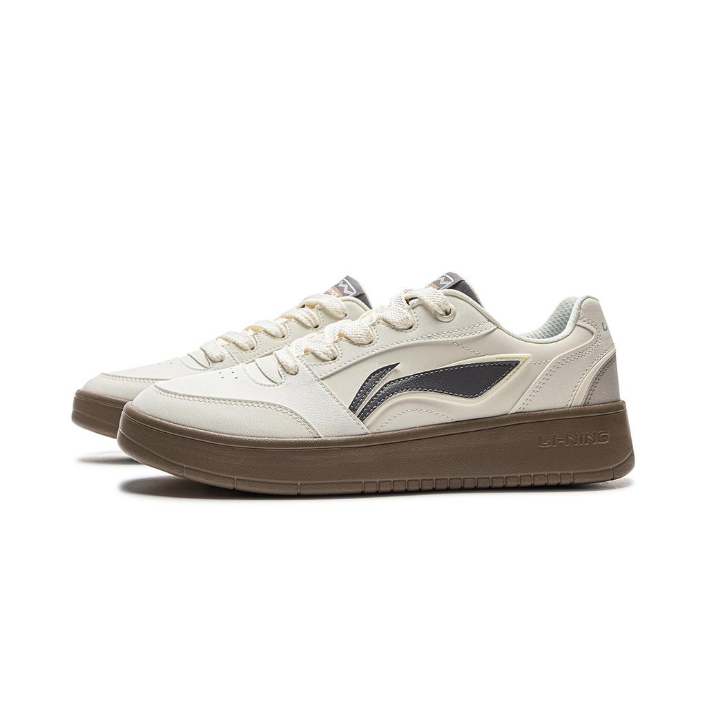 Li Ning Yuan Bao V3 Classic Fashion White Sneakers Retro Versatile Thick Sole Comfortable Non-Slip Wear-Resistant Low-Top Skate Shoes AGCV107-5