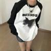 2KWEIRD Y2k Aesthetic Long Sleeve T-shirt Women Letter Print Oversized Grunge Vintage Tee Shirts Loose Clothes Female Cotton Tops