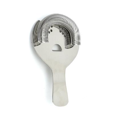 304 Stainless Steel Cocktail Strainer for Professional Bartenders with High Density Spring, Half Circle Ice Filter