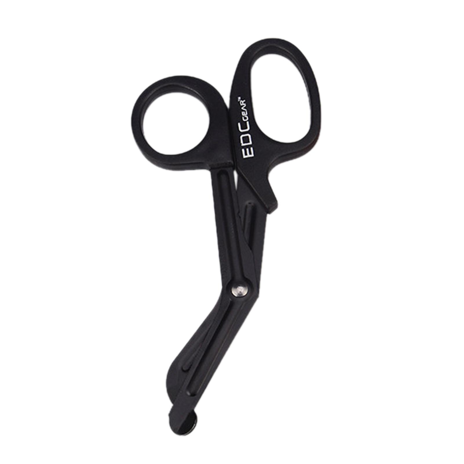 

EMT EDC Tactical Multi-function Stainless Steel Rescue Bandage Scissor with Saw Toub для надзвичайних ситуацій чорний