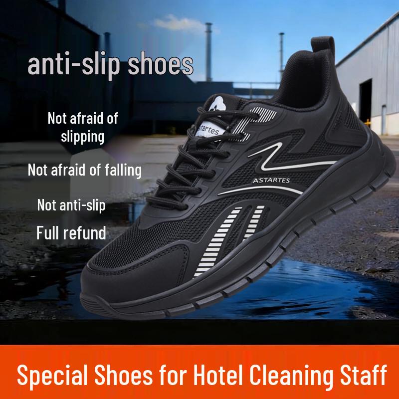 Non-Slip Chef Shoes: Comfortable, Wear-Resistant Kitchen Work Footwear for Men & Women 3309 Black Non-slip Shoes 43