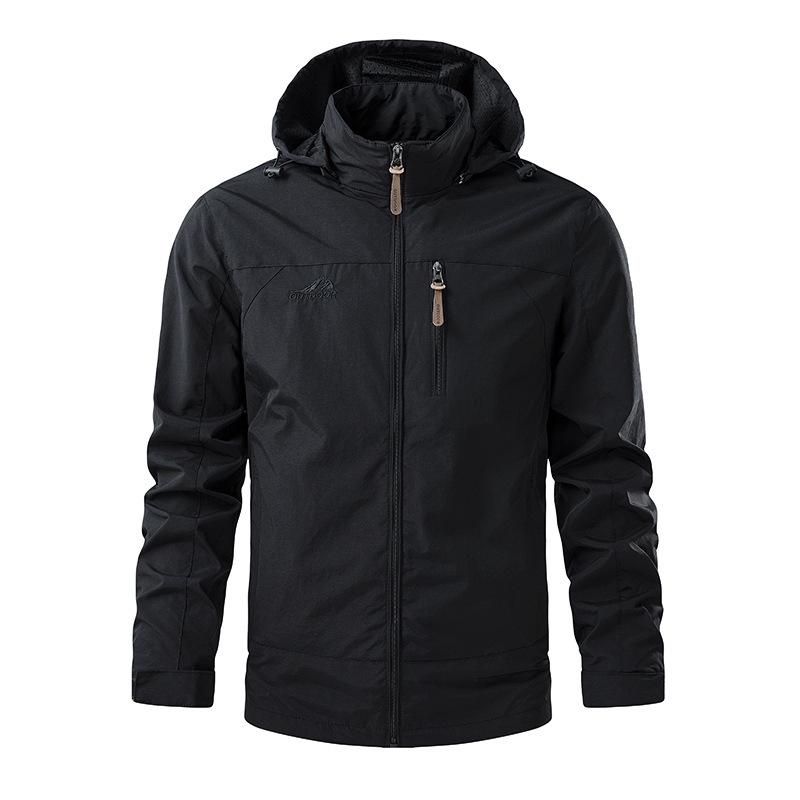 Men's Lightweight Windproof & Waterproof Jacket - Spring/Autumn Casual Breathable Windbreaker