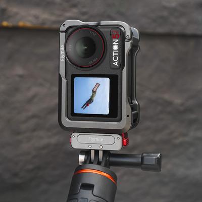 Flymile Magnetic Base Expansion Bracket for DJI Osmo Action 5 Pro/4 Adapter 1/4 Screw Hole Sports Camera Photography Accessories