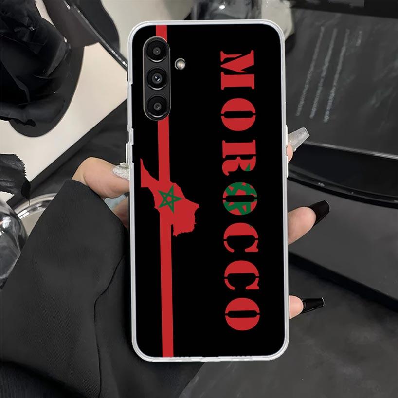 Morocco Flag Phone Case for Samsung Galaxy A17 A16 A26 A36 A56 A15 A14 A13 A12 A55 A54 A53 A25 A24 A23 A35 A34 A33 A05S A04S Gal
