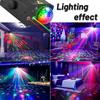 Party Lights Disco Ball Lights, DJ Disco Lights LED Activated Stage Lights Strobe Lighting Sound for Christmas Club Bar Party Holiday Christmas Birthd
