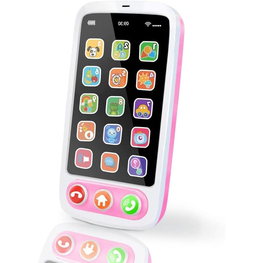 

Детская игрушка для мобильного телефона, детский игровой телефон с большой подсветкой сенсорного экрана, музыкальная развивающая игрушка для детей 6, 8, 10, 12, 18 месяцев и детей в возрасте от 1 года