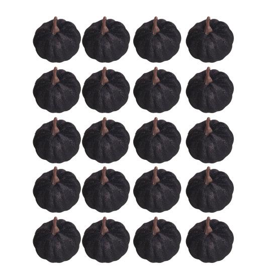 Small Artificial Pumpkins for Decor 20 PCS Velvet Pumpkin Decorative Ornaments, Multi-Color Fall Harvest Soft Matte Ornaments Mantel Table Shelf,