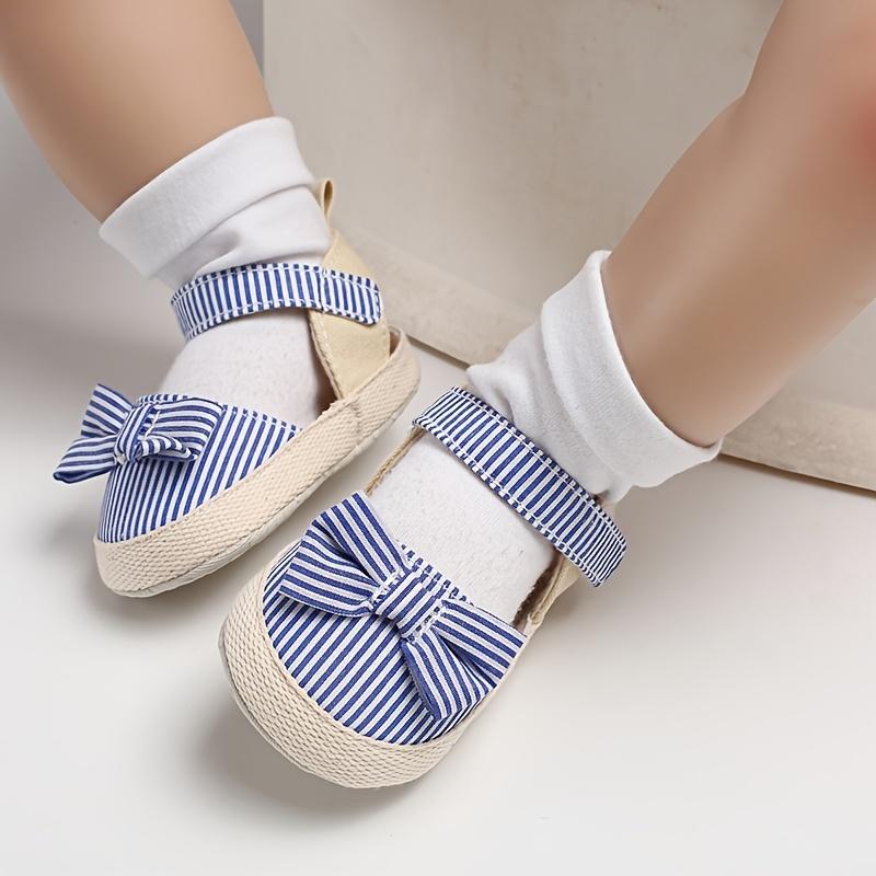 Adorable Baby Girl's Princess Sandals with Bowknot - Non-Slip, Breathable Fabric for Spring/Summer Casual Wear