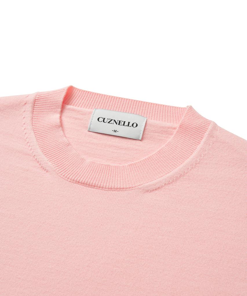 CUZNELLO Soft Touch Round Knit_Pink