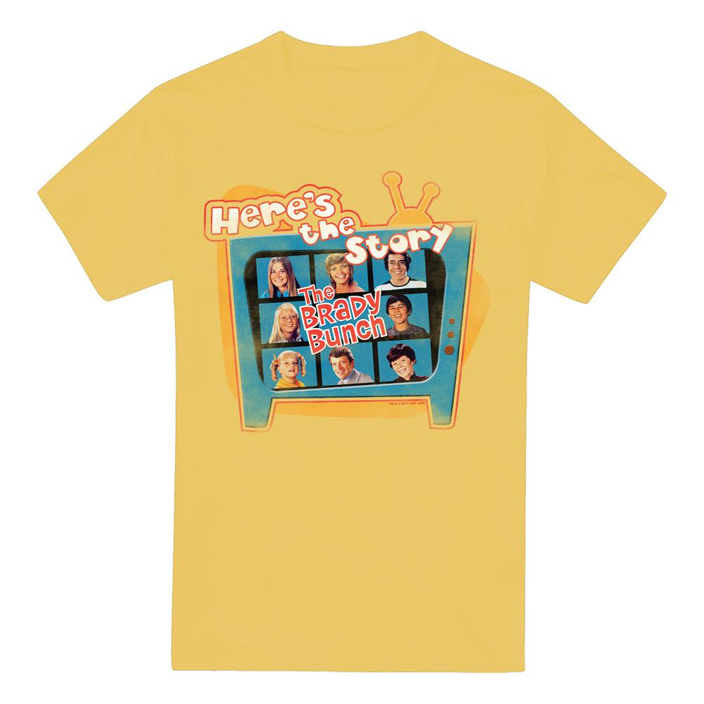 The Brady Bunch Unisex Adult Heres The Story T-Shirt