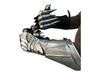 Handmade Silver Finish Gauntlets-Steel Medieval Armor Gloves