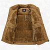Winter Men's Corduroy Vest Plus Velvet Cotton Padded Warm Jacket Sleeveless Coat Stand Collar Waistcoat Outerwear Oversize