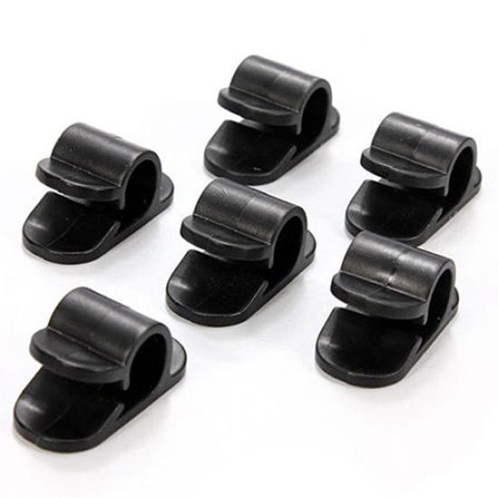 10 Stück Kopfhörer Kabelclips – Schwarz, Aus Kunststoff, Zur Befestigung Von 2–4 Mm Kabeln An Kleidung, Für Ohrhörer & Mikrofone