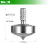 Loqatidis Metal Spinning Top, Small Mini Desktop Spinner Gyroscope, Kill Time Relief Stress Anxiety ADHD Focus Toy, Machined from Solid Stainless