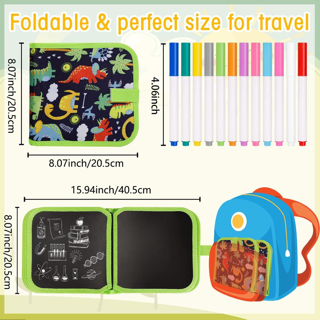 Erasable Painting Writing Board Montessori Magical Book Water Drawing Toys With Pen Reusable Drawing Early Education Book Toys