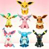 Cute Eevee Evolution Plush Toy Soft Stuffed Animal Doll Anime Character Gift For Kids Party Decoration