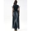 Elegant Vampire Bride Costume For Women Featuring Comfortable Long Skirt For Role Play