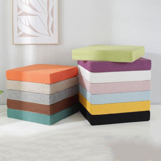 Waterproof Seat Cushion with Anti-Slip Rubber Back Zipper Design Height Comfort Support Multi Colors Mat for Chair Patio Living Room Kitchen Bedroom