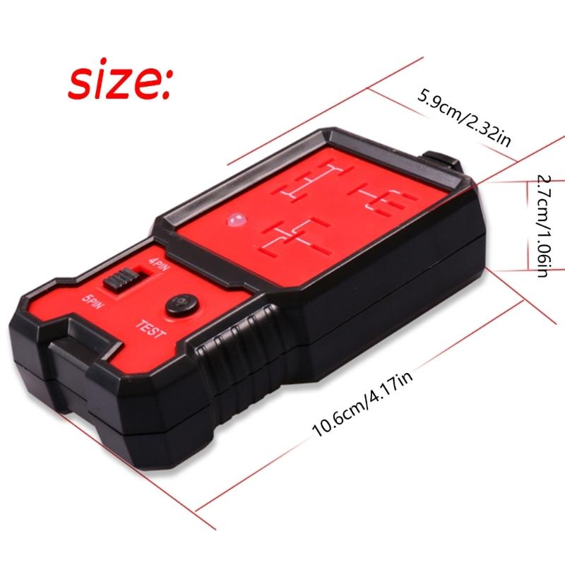 12V Autobatterietester Relaisanalysator Lichtmaschinenprüfer Fahrzeug Start Ladesystem Diagnosewerkzeug für-Motorrad