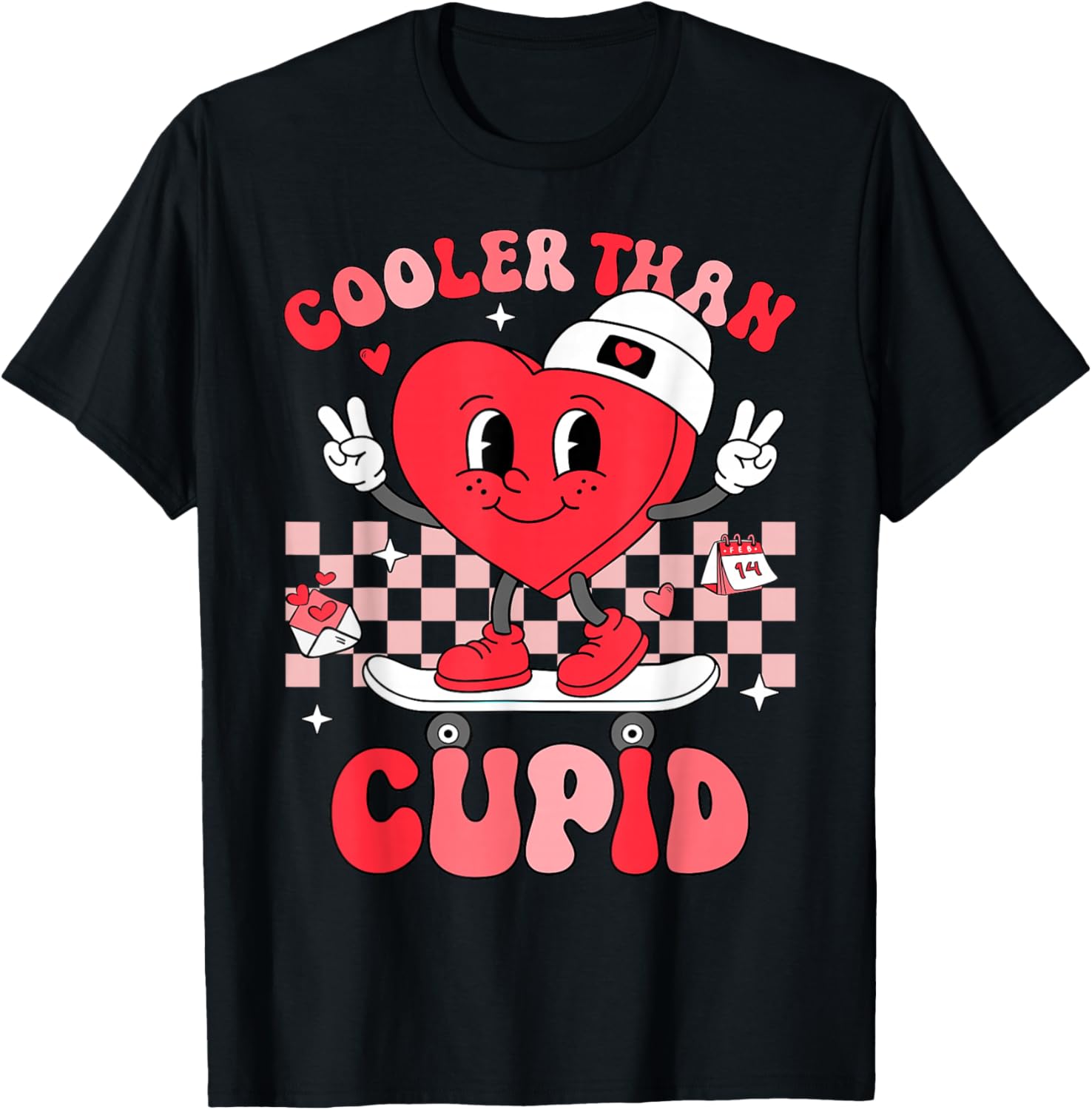 Cooler Than Cupid Valentines Day for Teens Kids Boys Girls T-Shirt S разноцветный