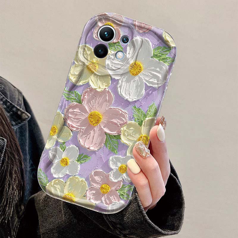 For Huawei Honor 400 200 Pro 90 Lite X9D X7D X9B X8C X8A X8B X7B X6A X6C X5C X6B X7A X5B X8 X5 Plus X9C Oil Painting Flower Case