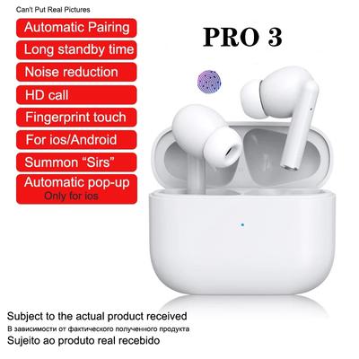 2025 Pro3 Kabellose Kopfhörer In-Ear Sensor Bluetooth 5.0 Kopfhörer Touch-Steuerung Ohrstöpsel Sport Freisprech-Headset mit Mikrofon für iOS Android