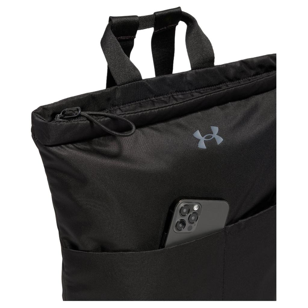 Under Armour Studio Lite Logo Zip Waterproof Fabric Backpack Unisex backpack Black 1388909-001