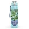 1PC Potted Plant Vintage Retro Pattern 750ml Color Plastic Sports Water Bottle Leakproof Flip Straw Lid Suitable for Sports Office Home Use