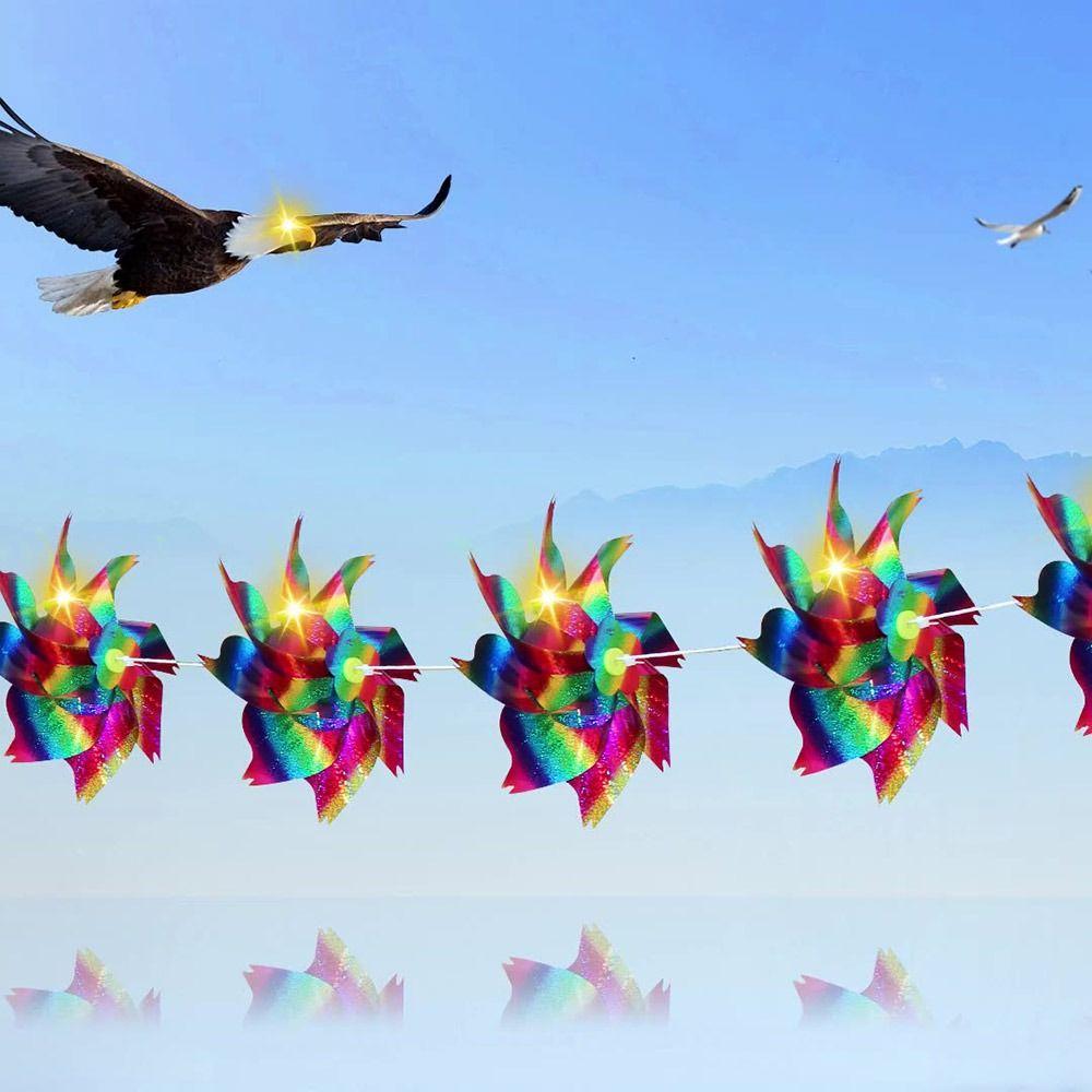 Anti Birds Reflective Windmill 10M Rope Bird Repeller Bird Repellent Windmill for Outdoor