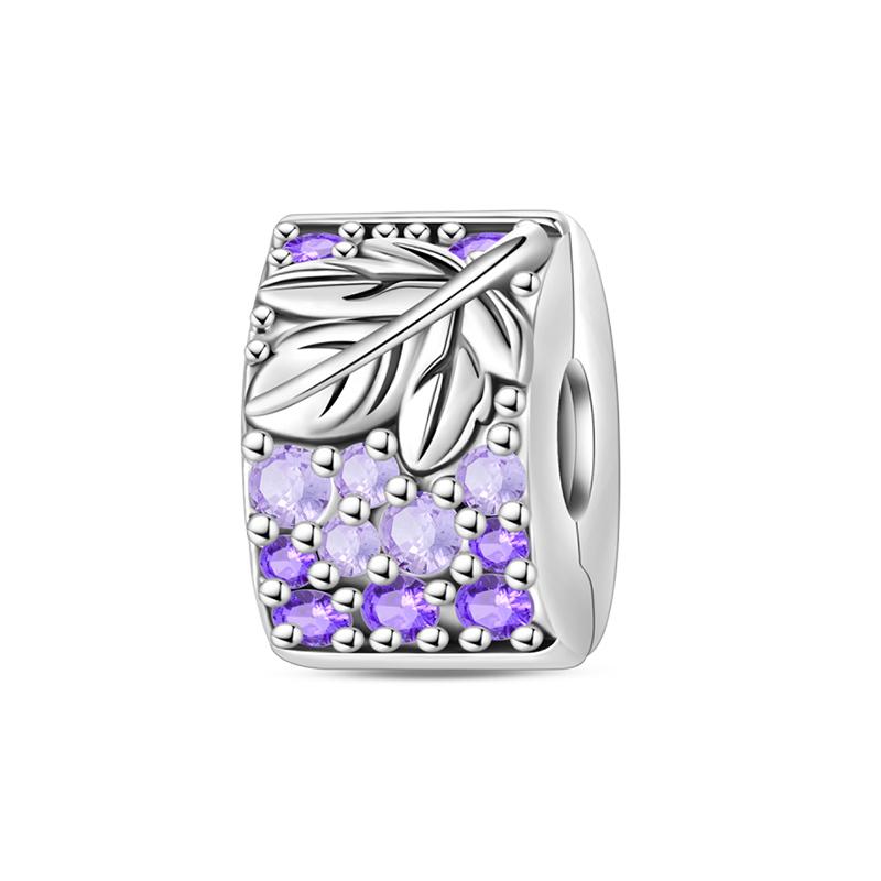 Original Copper Clip Charm Inlaid Zircon Cat Butterfly Charm Silicone Spacer Beads For Women Bracelet Diy Jewelry