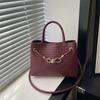 Fashion Casual Woven Texture Bag Women's Niche Simple Texture Handbag Shoulder Bag Crossbody Popular Women's Bag