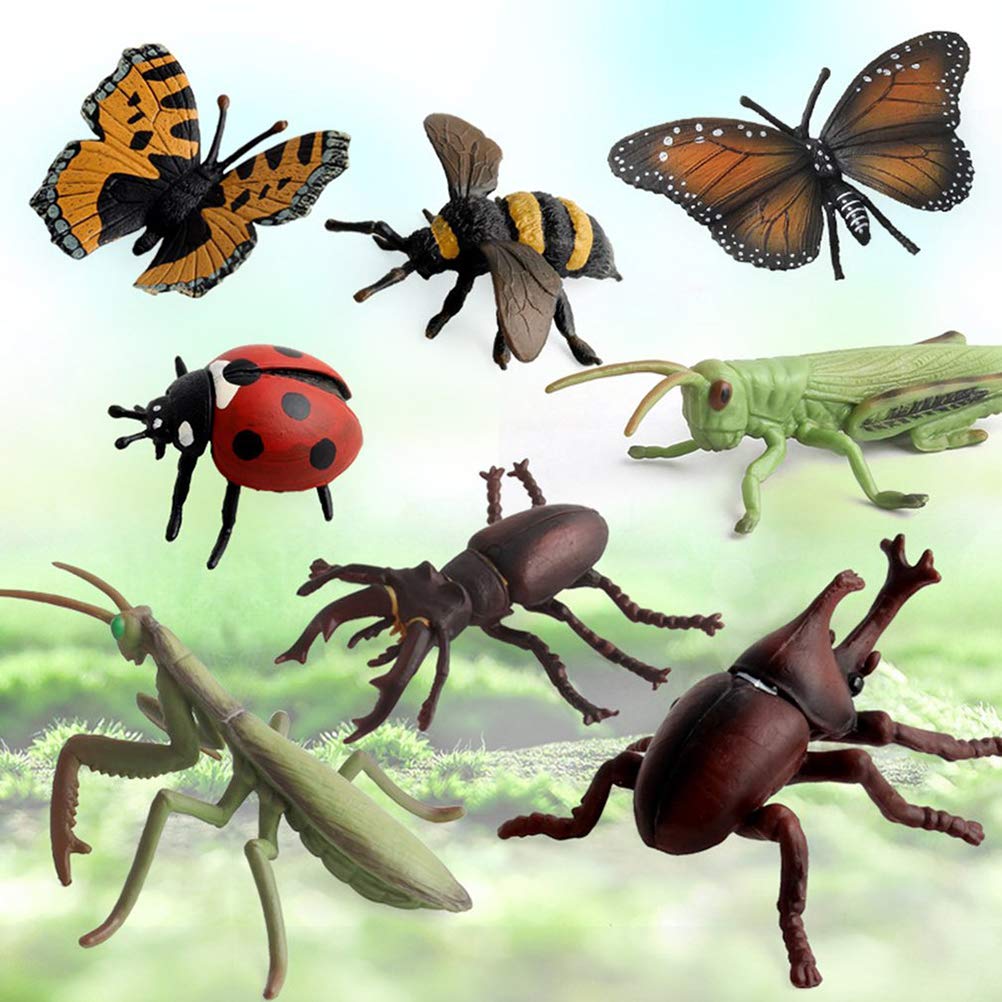 Sefod Realistic Insect Model Figure Animal Animal Model Birthday Christmas 8-Piece Toy, Toy, Doll, Decoration, Gift,
