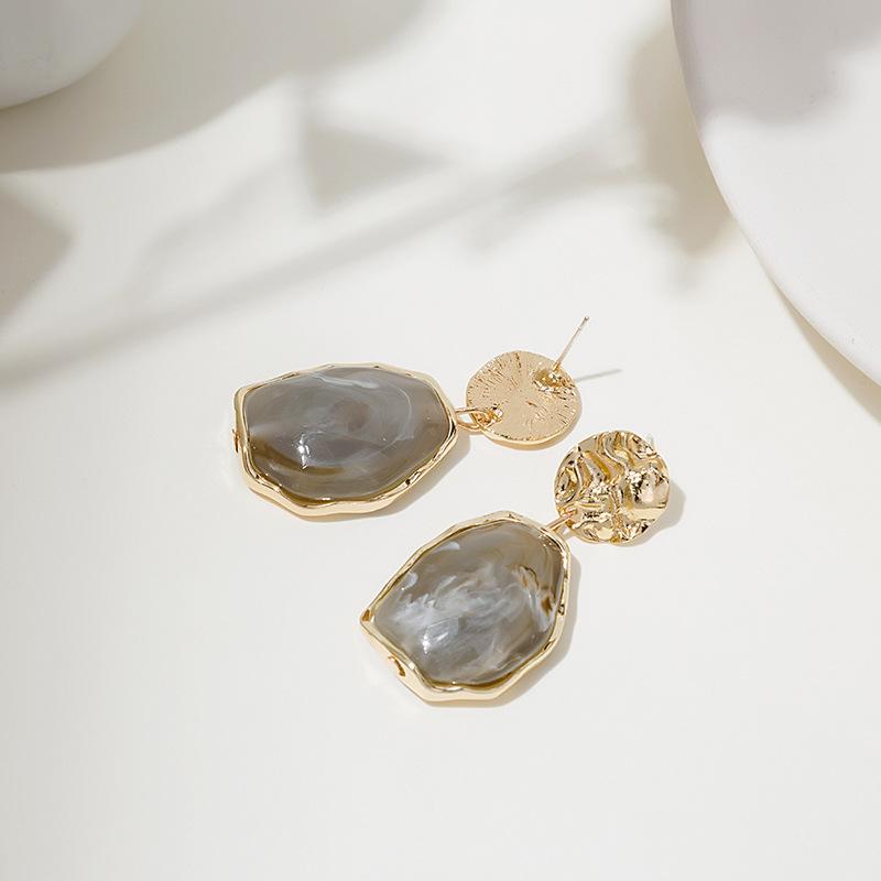 Vintage Geometrische Ohrringe für Büroangestellte, Schlichte und Elegante Retro Ohrstecker