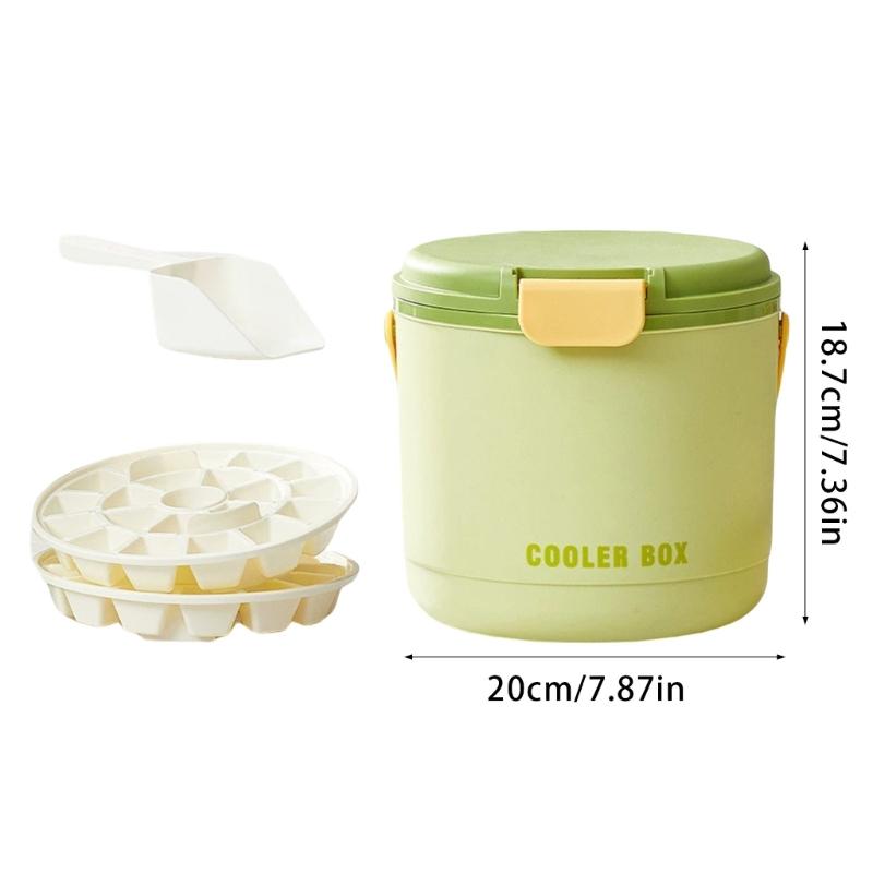 Practical Ice Cubes Tray Ice Cubes Tray Insulated Ice Bucket Ice Cubes Molds Plastic Texture for Cocktails Beverage