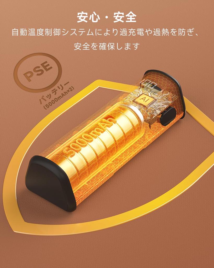 Rechargeable hand warmer with most powerful digital temperature mobile large capacity new compact and fast perfect for business or as a gift for the