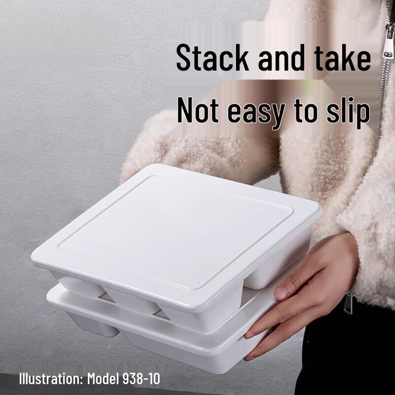 Yishu Xiang Melamin-Mehrkammer-Wochenbett-Essensplatte mit Deckel