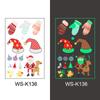 In-Stock Luminous Christmas Temporary Tattoo Stickers for Holiday Party & Window Decoration Gifts