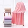 2pcs/lot Bath Towels Pure Cotton Strong Water Absorption No Lint No Fading Bath Quick-drying Household Towels Skin-friendly and Soft