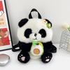 Collection Panda Shaped Design Backpack Animal Doll Plush Schoolbag Kids Playing Supplies