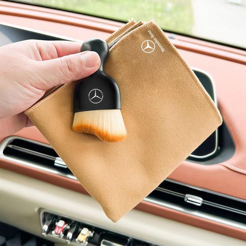 EMF1   2025 Hot Car Interior Cleaning Soft Brush Wash Towel Wipe Dry Cloth For Mercedes Benz AMG W206 W204 W205 W212 W213 W221 W222 W22
