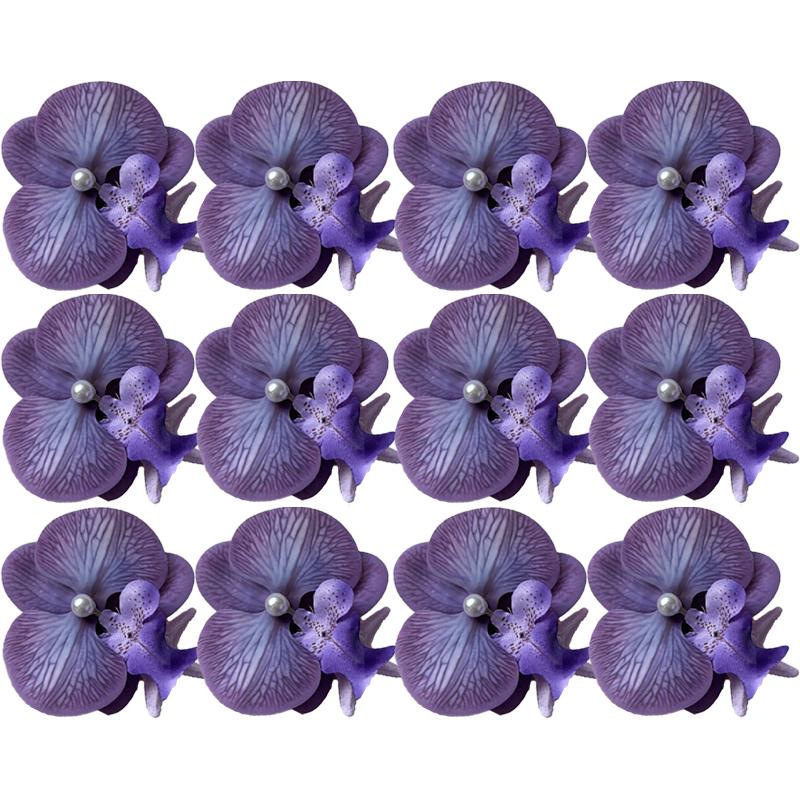 Romantic Phalaenopsis Starfish Hair Clips Female Korean Summer Beach Resort Duckbill Clip Hair Accessories