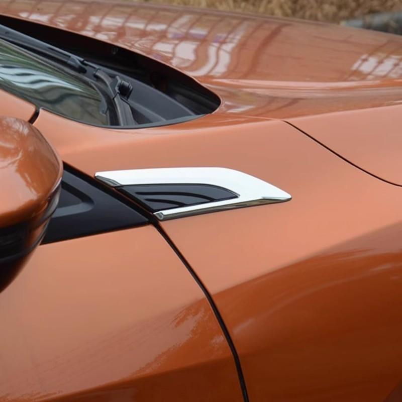 For Honda Civic 2016- 10Th Gen Car Side Door Air Flow Fender Vent Outlet Cover Trim Accessories Fender Trim