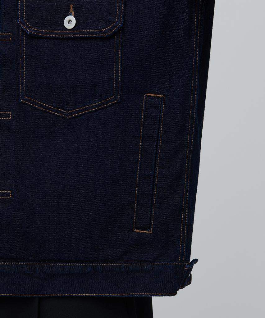 Musinsa Standard Relaxed Denim Trucker Jacket 2 [Deep Indigo]