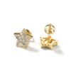 Fashion Minimalist Star Stud Earrings, Silver Set Brilliant Moissanite Pentagram Ear Jewelry, Sparkling Upscale Unisex Street Ear Studs