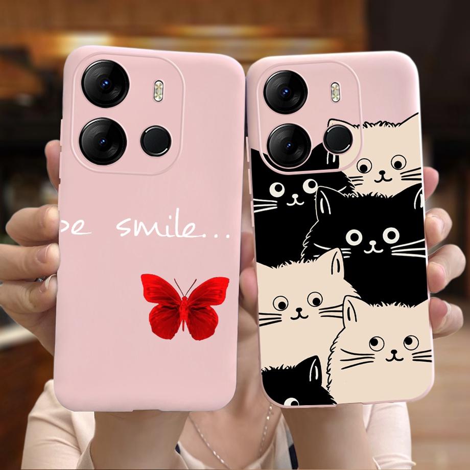 For Tecno Spark GO 2023 Case Stylish Fashion Soft Silicone TPU Housing Capa For Tecno Pop 7 Pro Pop7 Coque Pop7 BF6 BF7 Bumper
