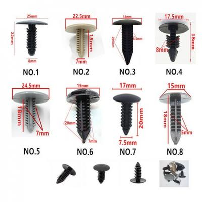 100x Mixed Auto Door Bumper Fender Fastener Retainer Rivet Push Pin Clip Kits