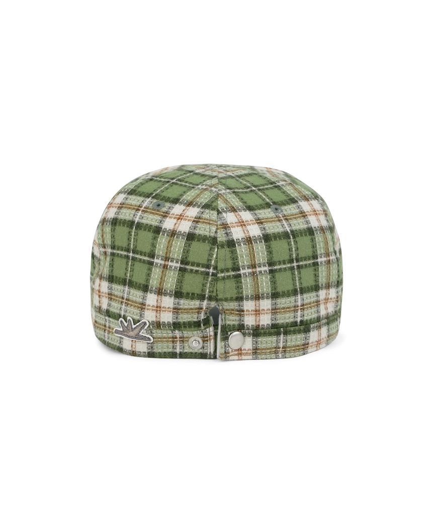 Sseonleobeutueo Swing Work Cap Green Plaid